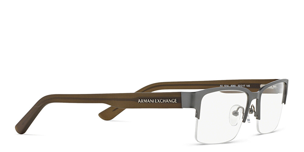 ارماني إكستشينج نظارات طبية مستطيلة بنصف إطار