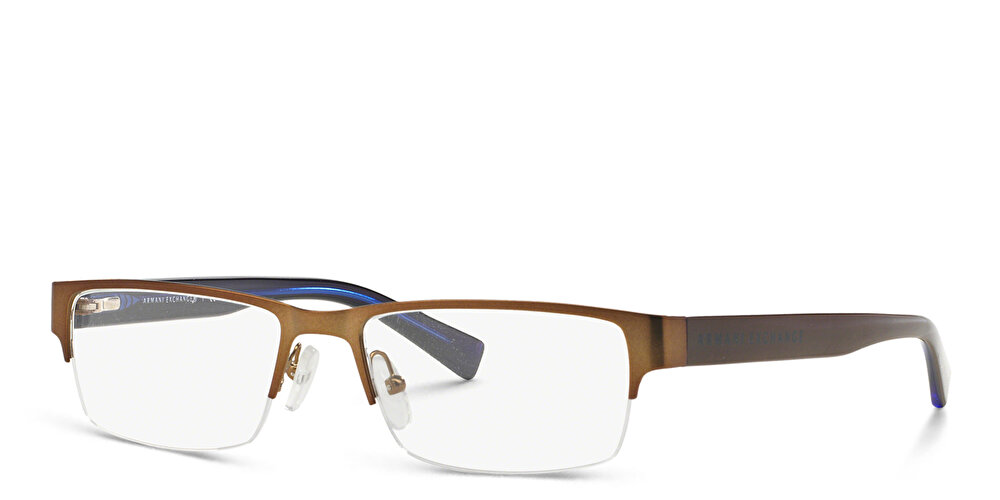 ARMANI EXCHANGE Half-Rim Rectangle Eyeglasses