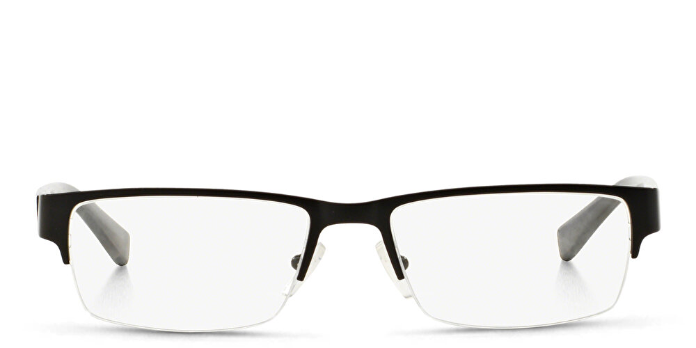 ارماني إكستشينج نظارات طبية مستطيلة بنصف إطار