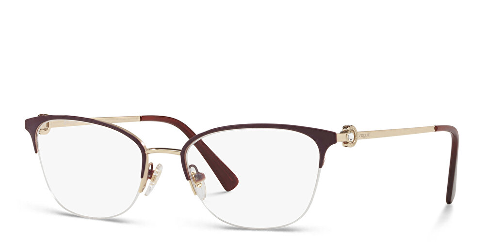 Vogue eyewear Half-Rim Rectangle Eyeglasses