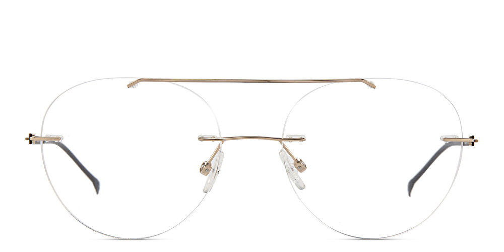 تيمبو سكا نظارات طبية دائرية بدون إطار