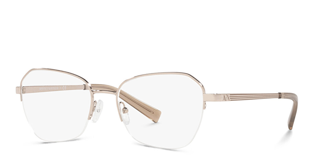 ARMANI EXCHANGE Half-Rim Irregular Eyeglasses