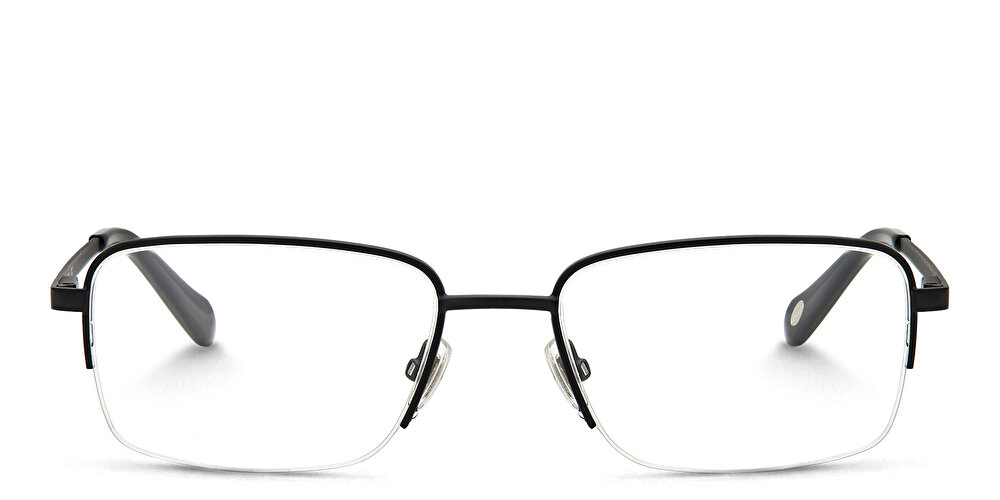 فوسيل نظارات طبية مستطيلة بنصف إطار