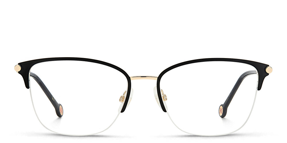 CAROLINA HERRERA Half-Rim Rectangle Eyeglasses
