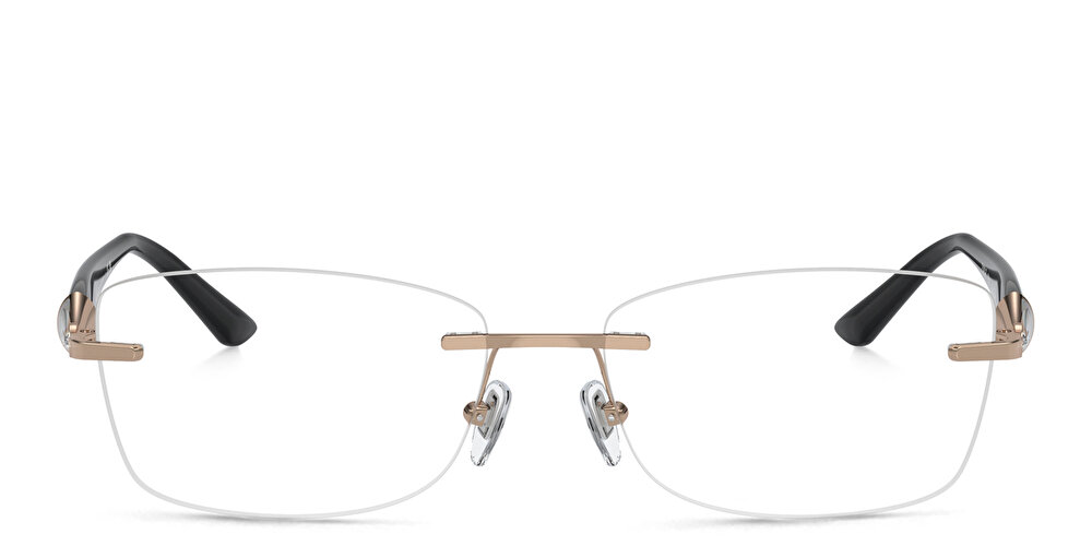 بولغري نظارات طبية مستطيلة بدون إطار