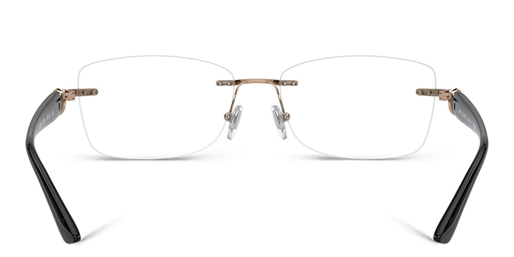 BVLGARI Rimless Rectangle Eyeglasses 