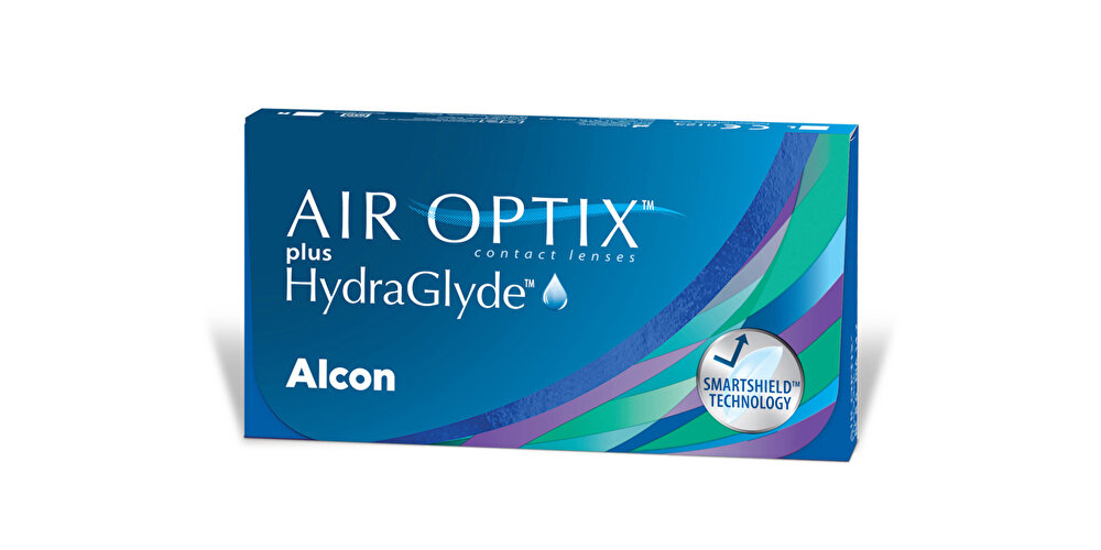 AIR OPTIX plus HydraGlyde Monthly Clear Contact Lenses - Pack of 6