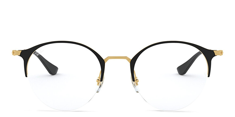 Ray-Ban Half Rim Round Eyeglasses