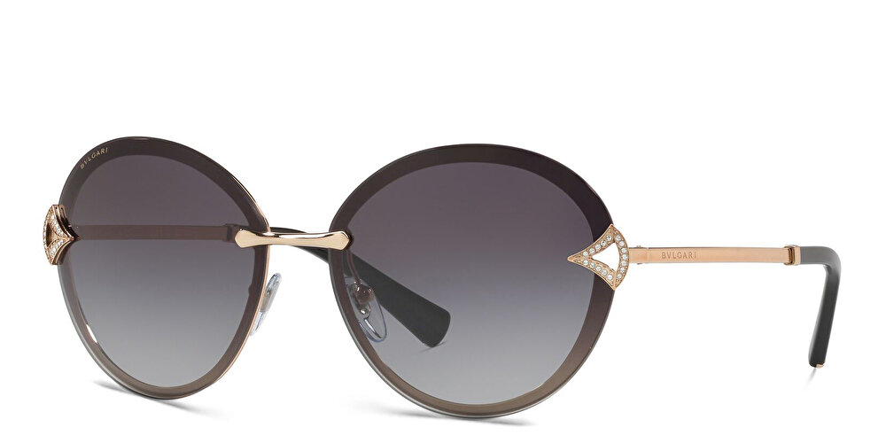 BVLGARI Rimless Round Sunglasses