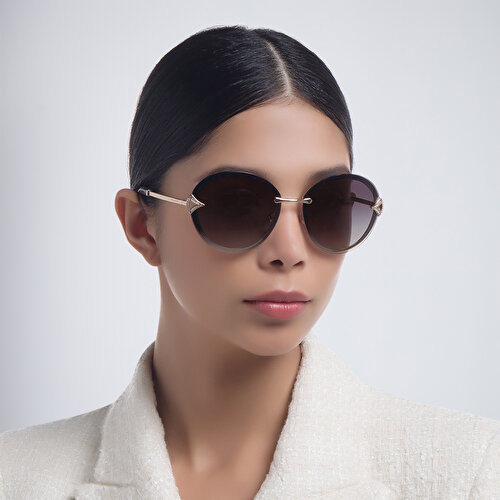 BVLGARI Rimless Round Sunglasses