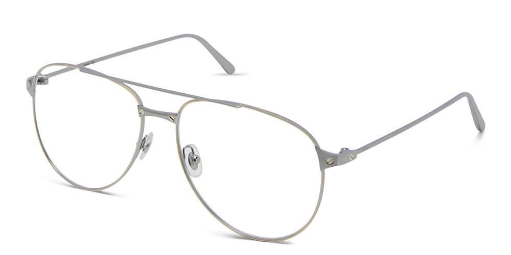 Cartier Santos de Cartier Wide Aviator Eyeglasses