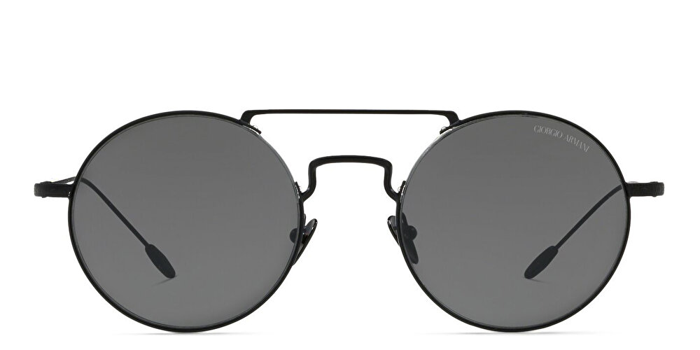 GIORGIO ARMANI Half Rim Round Sunglasses