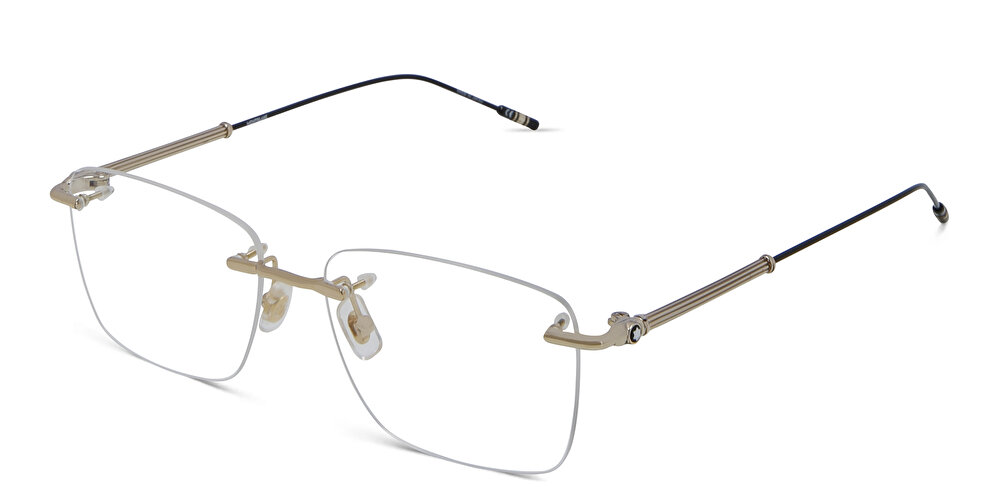 مونت بلانك نظارة طبية مستطيلة بدون إطار