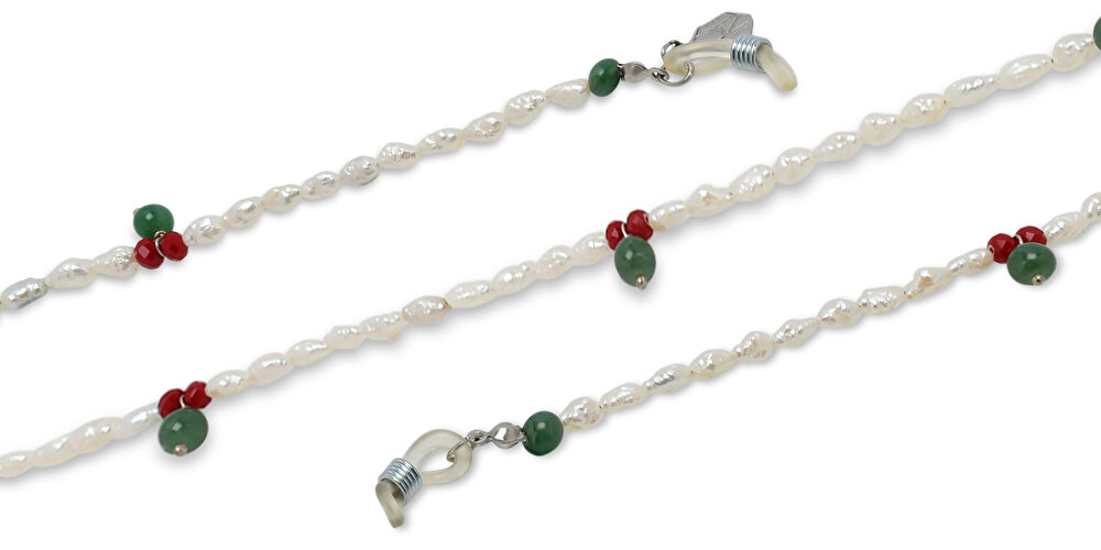 The RICCI DISTRICT Natural Pearls & Jade Glasses Chain