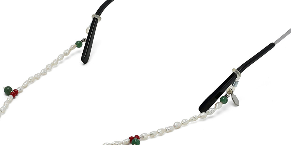 The RICCI DISTRICT Natural Pearls & Jade Glasses Chain