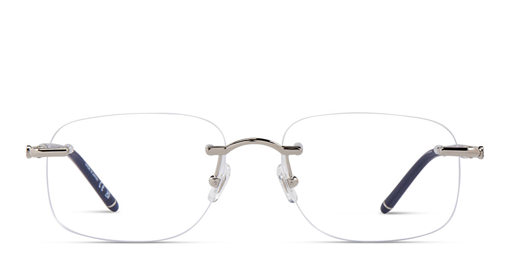 مونت بلانك نظارات طبية مستطيلة واسعة بدون إطار