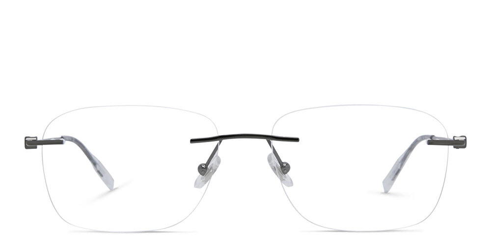 MONTBLANC Rimless Wide Rectangle Eyeglasses