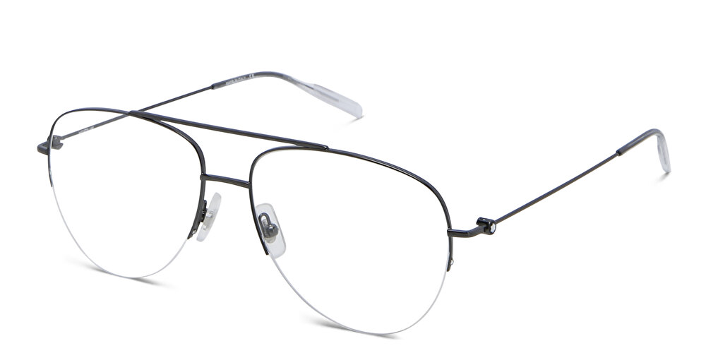 MONTBLANC Half Rim Wide Aviator Eyeglasses