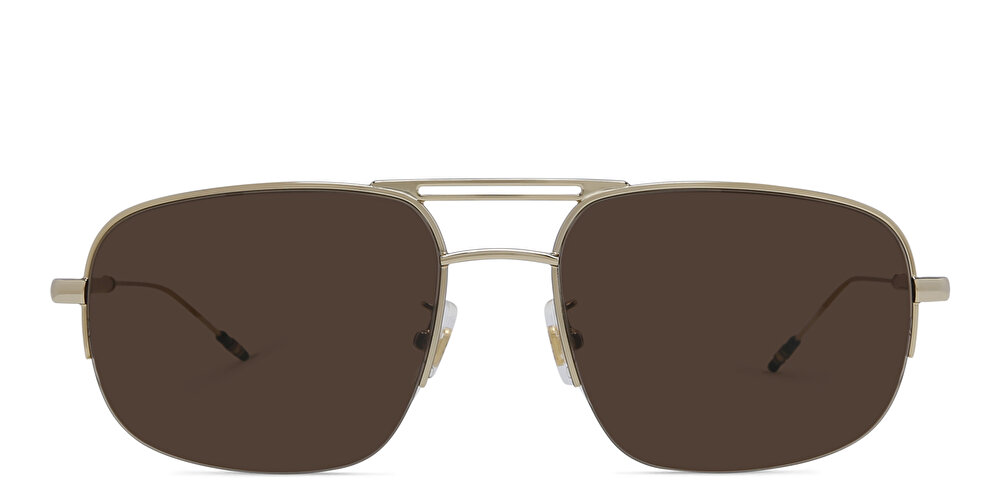 MONTBLANC Half Rim Aviator Sunglasses