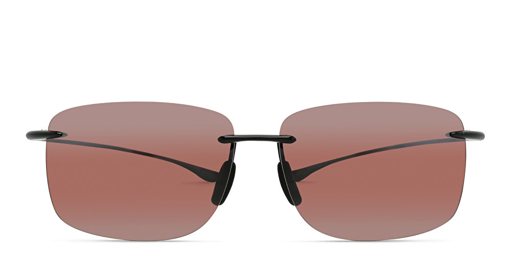 Maui Jim Hema R443 Unisex Rimless Rectangle Sunglasses