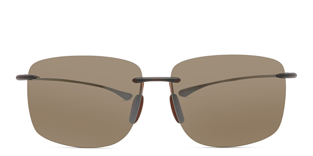 Maui Jim Hema H443 Unisex Rimless Rectangle Sunglasses