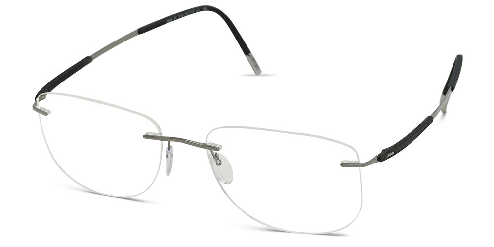 سيلويت نظارة طبية بإطار مربع واسعة بدون إطار