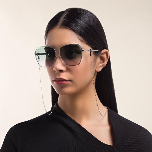يو أوبتيك سلسلة نظارات مطلية بالفضة