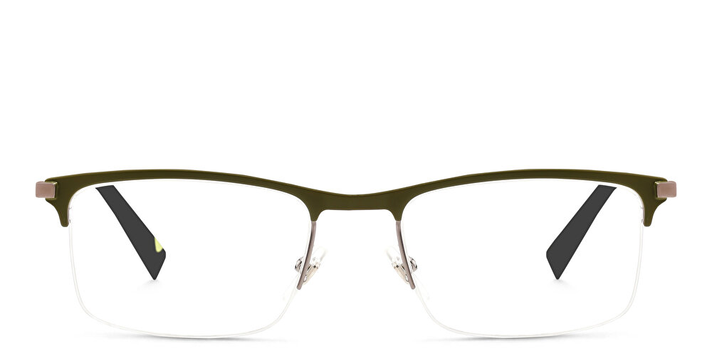 EYE'M TRUE نظارة طبية بنصف إطار وتصميم مستطيل