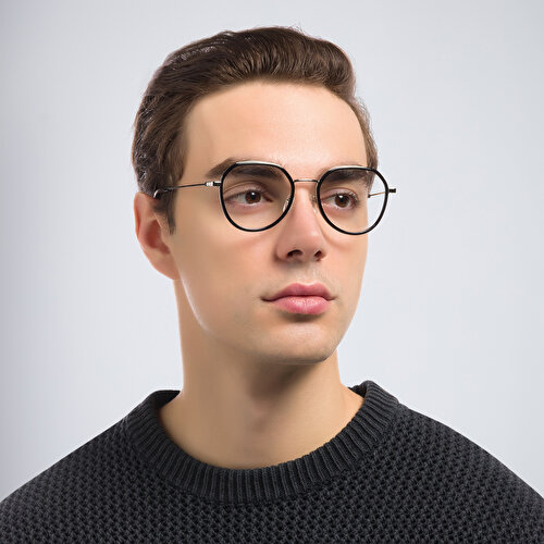 EYE'M TRUE Unisex Round Eyeglasses