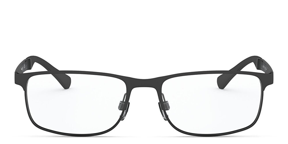 أمبوريو أرماني نظارة طبية مستطيلة كبيرة بنصف إطار 