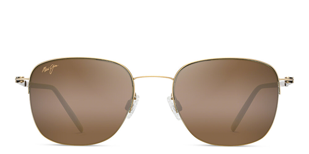 Maui Jim Unisex Half-Rim Square Sunglasses 