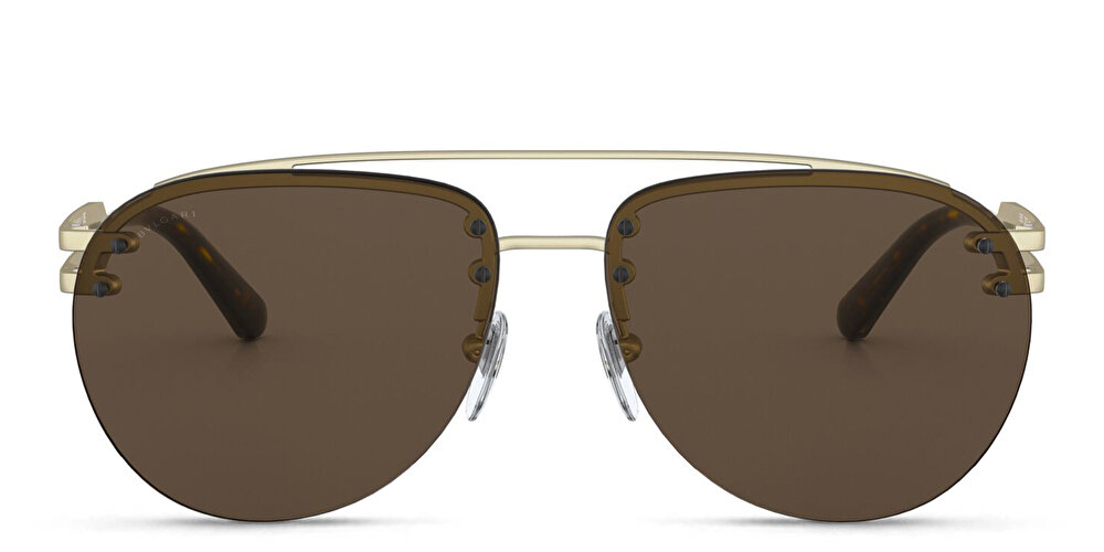 BVLGARI Wide Aviator Sunglasses