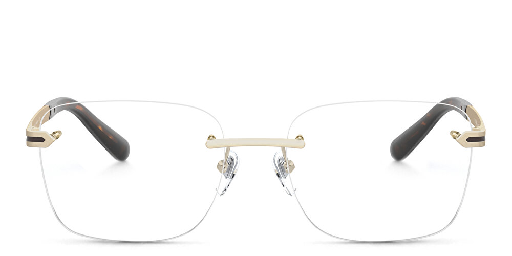 BVLGARI Rimless Rectangle Eyeglasses