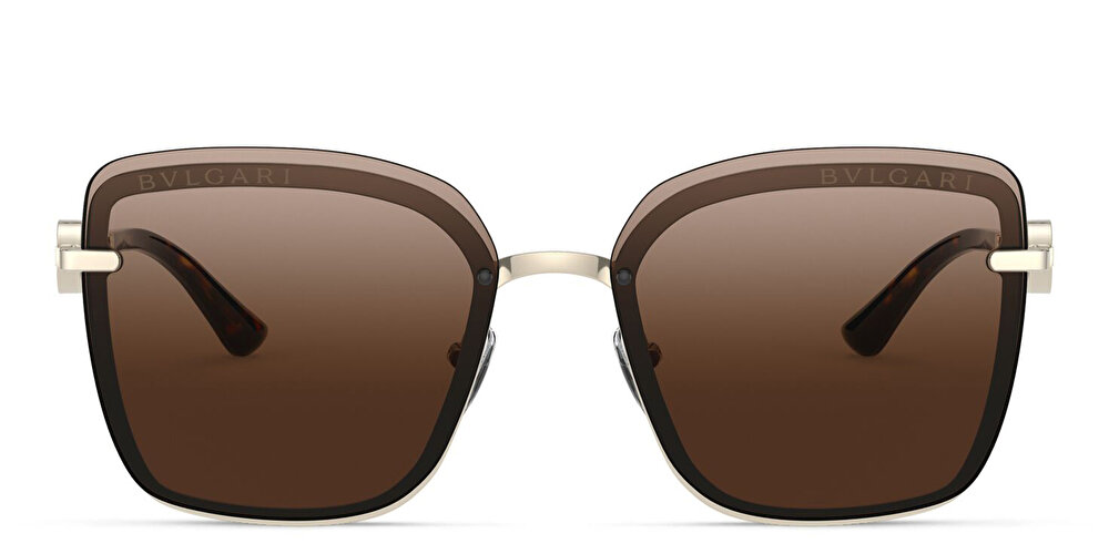 BVLGARI Wide Square Sunglasses