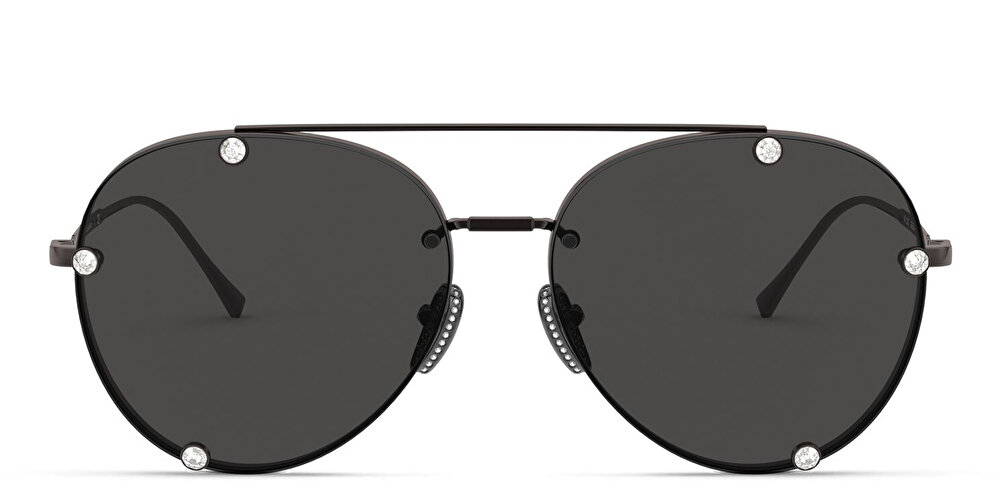VALENTINO Rimless Aviator Sunglasses