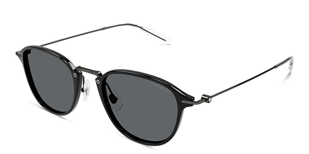 مونت بلانك نظارات شمسية مربّعة بشعار إكليل ثلجي