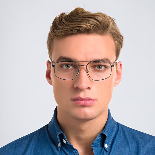 EYE'M INSPIRED نظارة طبية بإطار أفياتور واسع