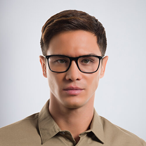 GIORGIO ARMANI Wide Square Eyeglasses