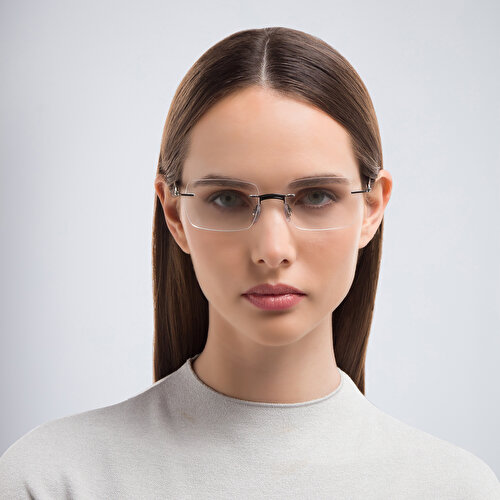 Ray-Ban Unisex Rimless Rectangle Eyeglasses