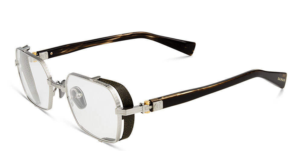 BALMAIN Brigade-III Unisex Rectangle Eyeglasses