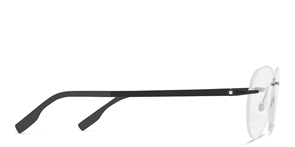 MONTBLANC Rimless Wide Aviator Eyeglasses