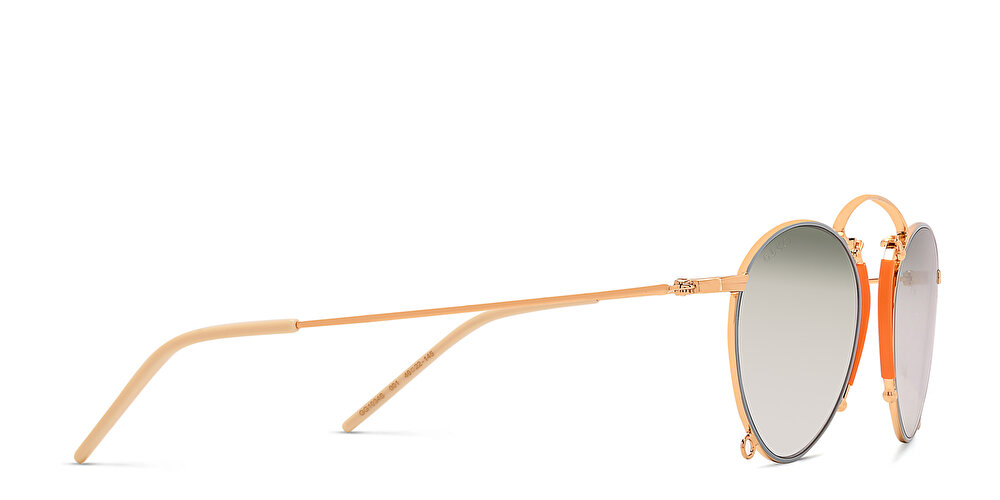 غوتشي نظارات شمسية بإطار غير منتظم للجنسين