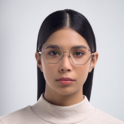 BVLGARI Wide Irregular Eyeglasses