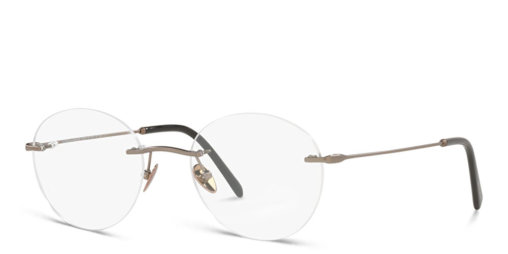 جورجو أرماني نظارة طبية دائرية بدون إطار للجنسين