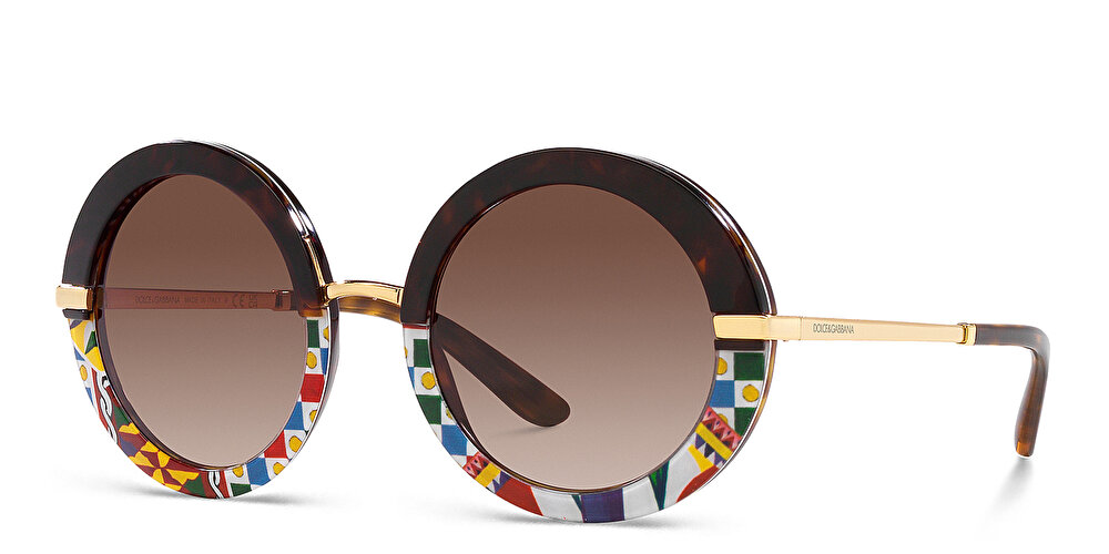 DOLCE & GABBANA Oversized Round Sunglasses