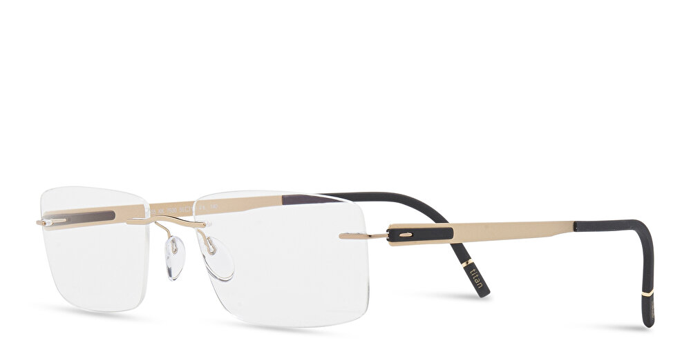 Silhouette Rimless Wide Rectangle Eyeglasses