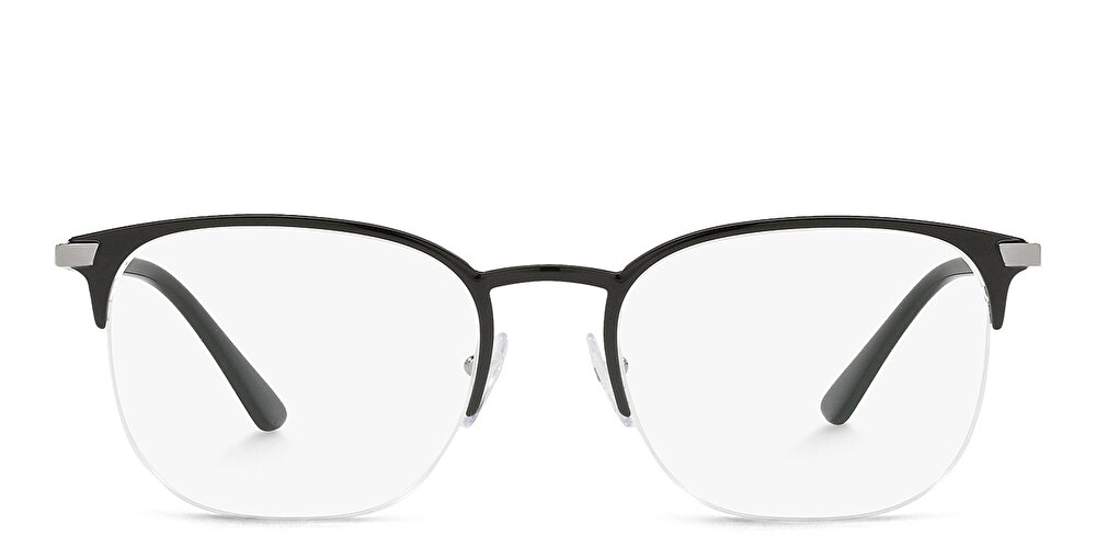 PRADA Half-Rim Square Eyeglasses