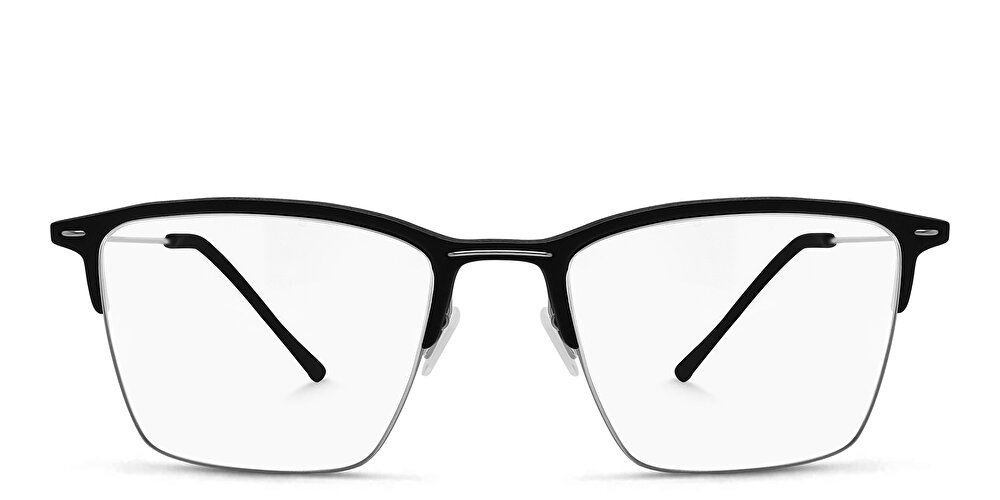 مونوجرام نظارة طبية مربعة بنصف إطار
