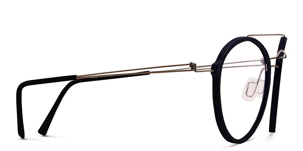 مونوجرام نظارة طبية بإطار دائري للجنسين