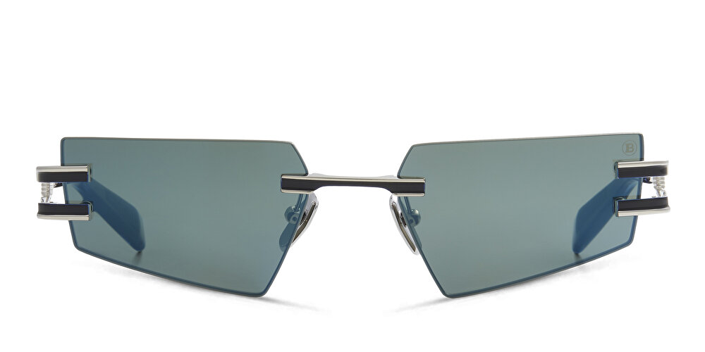 BALMAIN Fixe Unisex Rimless Rectangle Sunglasses